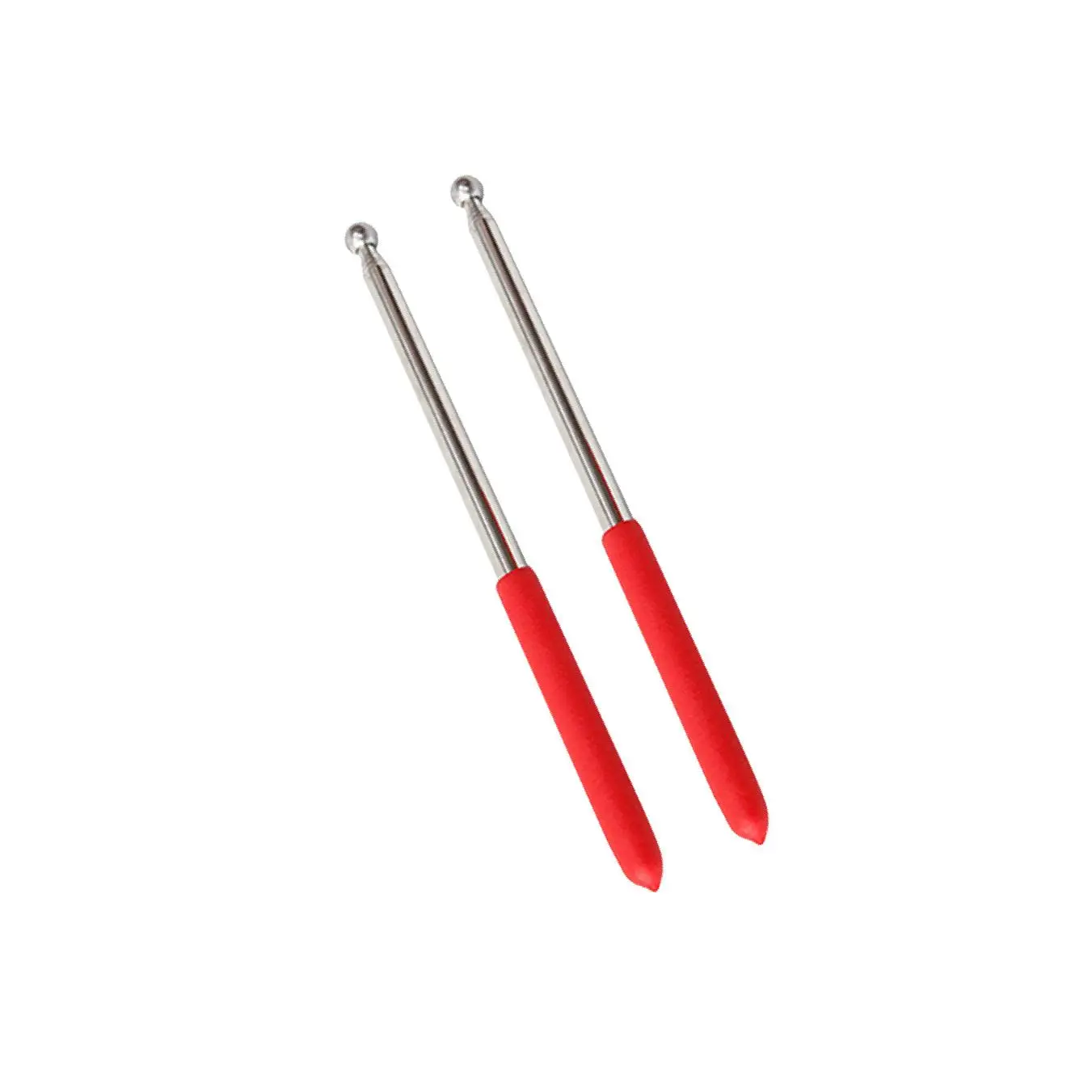 

Pair Portable Telescopic Silver Sticks Props for Belly Dance Isis Wings