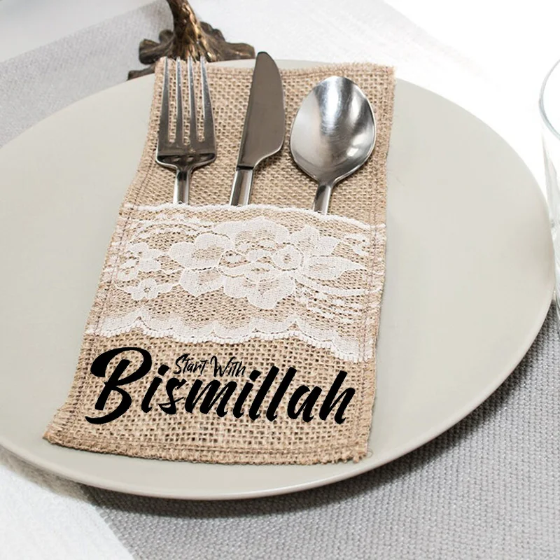 5pcsstartwithBismillahcutleryholderbagsEidMubarakRamadan