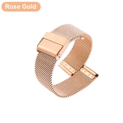 Stylish Metal Bracelet with TPU Screen Protector - 20mm/22mm Premium Strap and Case - Galaxy Watch 5 40mm (Rose Gold Strap)