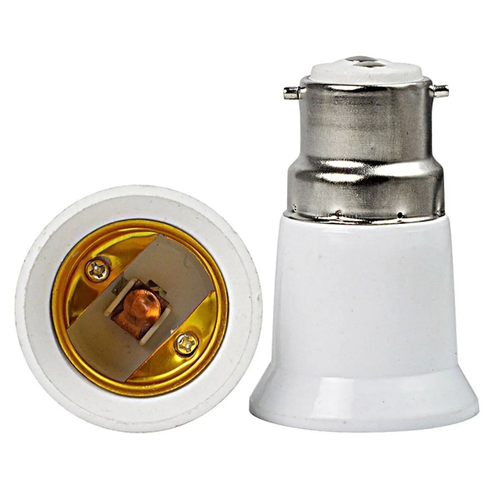 1/10PCS B22 to E27 Lamp Holder Converter holder bayonet to screw lamp Light Socket Bulb Base Spliter Extension Adapter lamp holder lamp bulb holder socket converter lamp base lamp socket adapter lamp socket extender diy lighting accessories