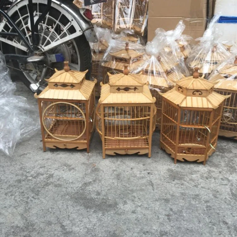 Wooden Carrier Parrot Bird Cages Canary Luxury Bird Cages Budgie Park Voladera Para Pajaros Jaulas Birdhouse Outdoor