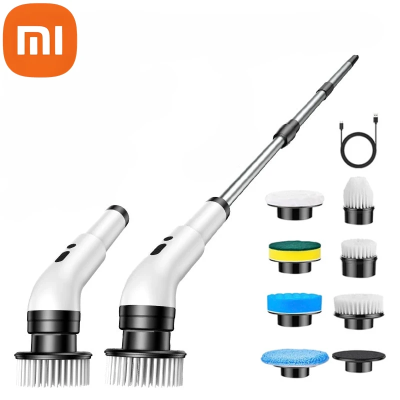 فرشاة تنظيف كهربائية لاسلكية 9 في 1 من Xiaomi، فرش...