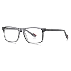 Blue Light Blocking Unisex Square Frame Glasses - TR90 Lightweight Anti - Eyestrain Design (GREY)