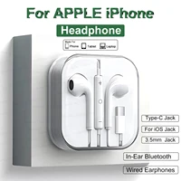 Pour Apple Type C casque filaire pour iPhone 11 13 14 15 16 17 Pro Max iPad ordinateurs portables tablette 3.5mm téléphone écouteurs stéréo écouteurs 1