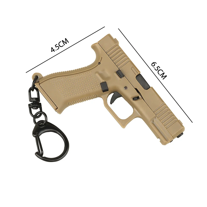 CS Revolver Model Keychain for Men Vintage Counter Strike Pistol Metal Pendant Key Ring Male Boys Fans Bag Car