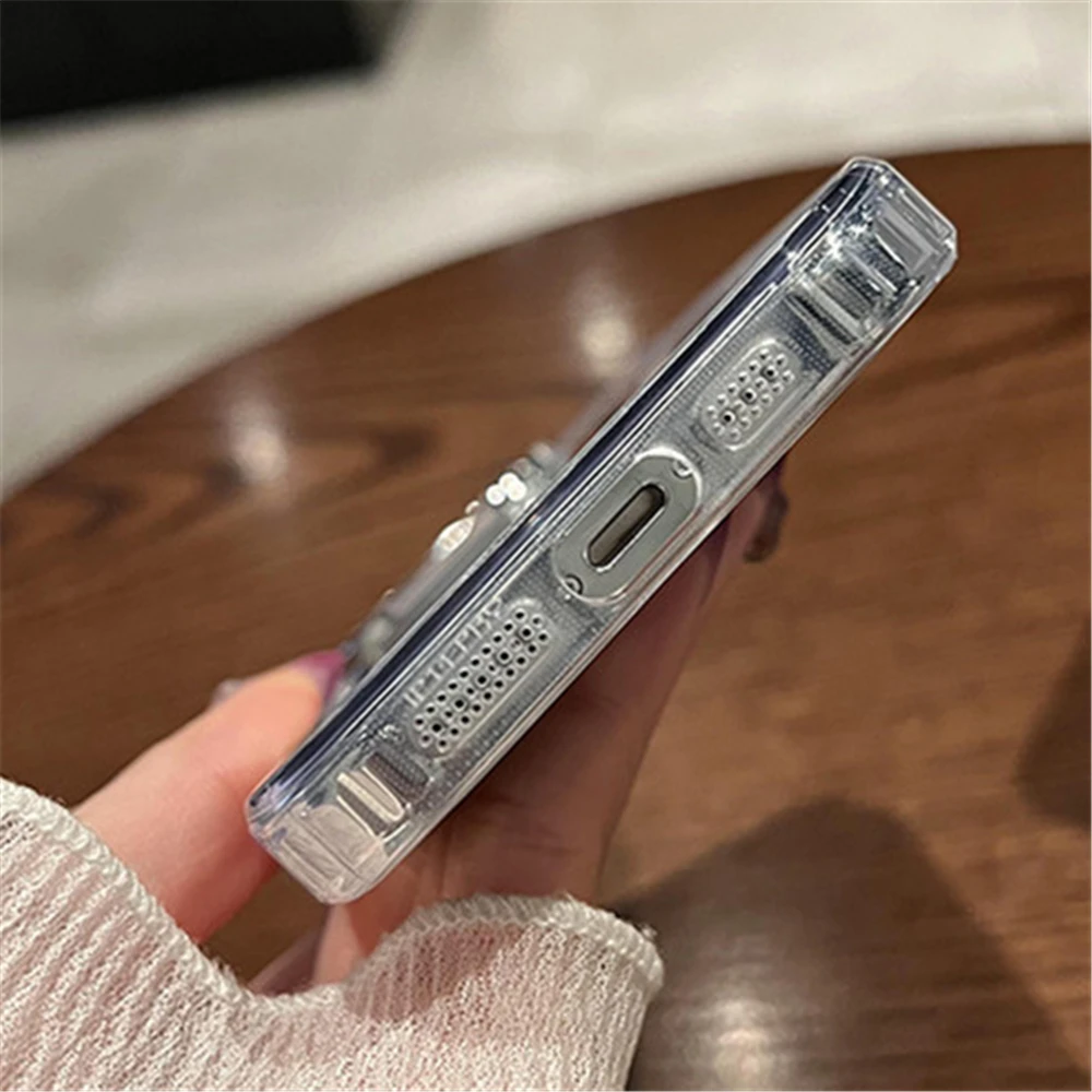 الفاخرة تصفيح مرآة لوضع المكياج قضية الهاتف آيفون...