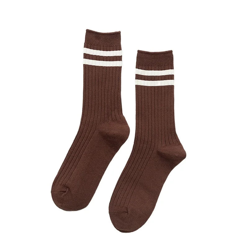 Klein Blue Women's Retro Fashion Crew Socks - Harajuku Style in Trendy Solid Colors
