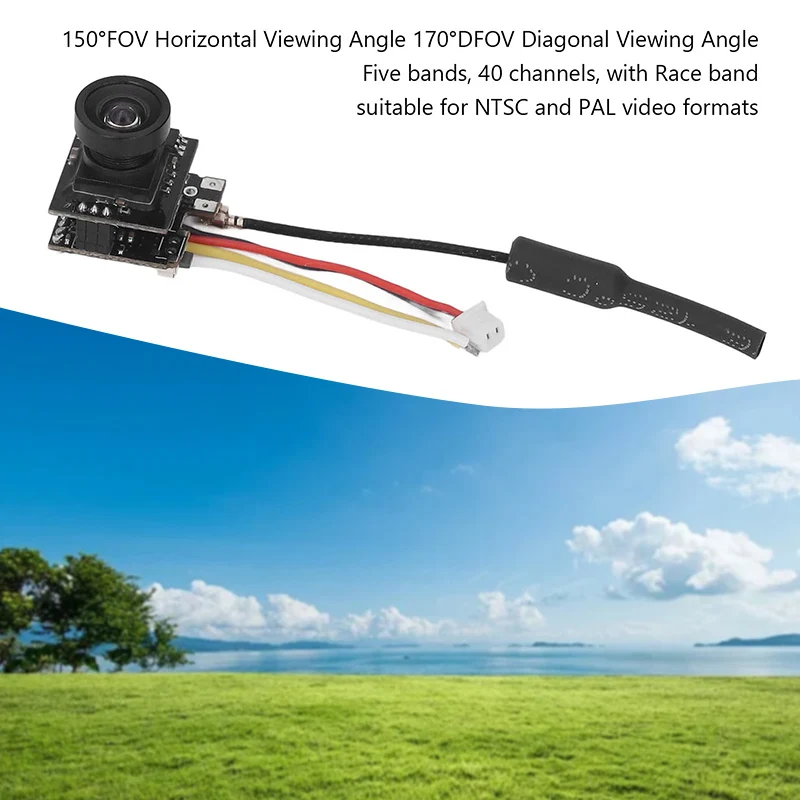 Détail du capteur et de l'OSD de la caméra FPV S2, conçue pour une haute performance en course de drone.