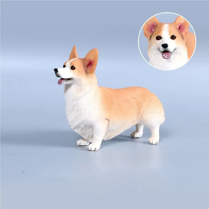 

Dog Animal Model Simulation Solid Dog Pet Dog Golden Retriever Bull Sheep Corgi Shiba Animal Decoration Home Decor