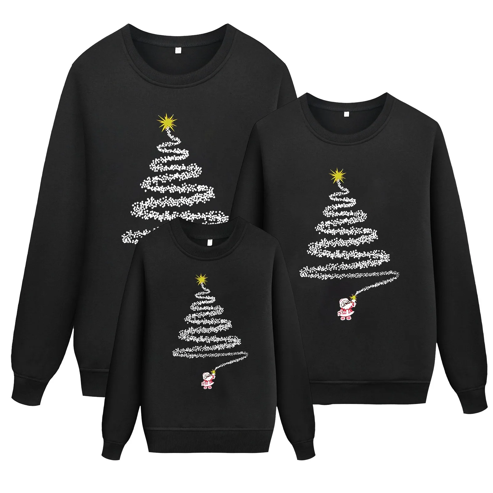 TARIENDY Womens Long Sleeve Tops Cute Xmas Tree Hoodies 2021 Fashion Blouse Hooded Christmas Shirts Sweatshirts with Pocket 