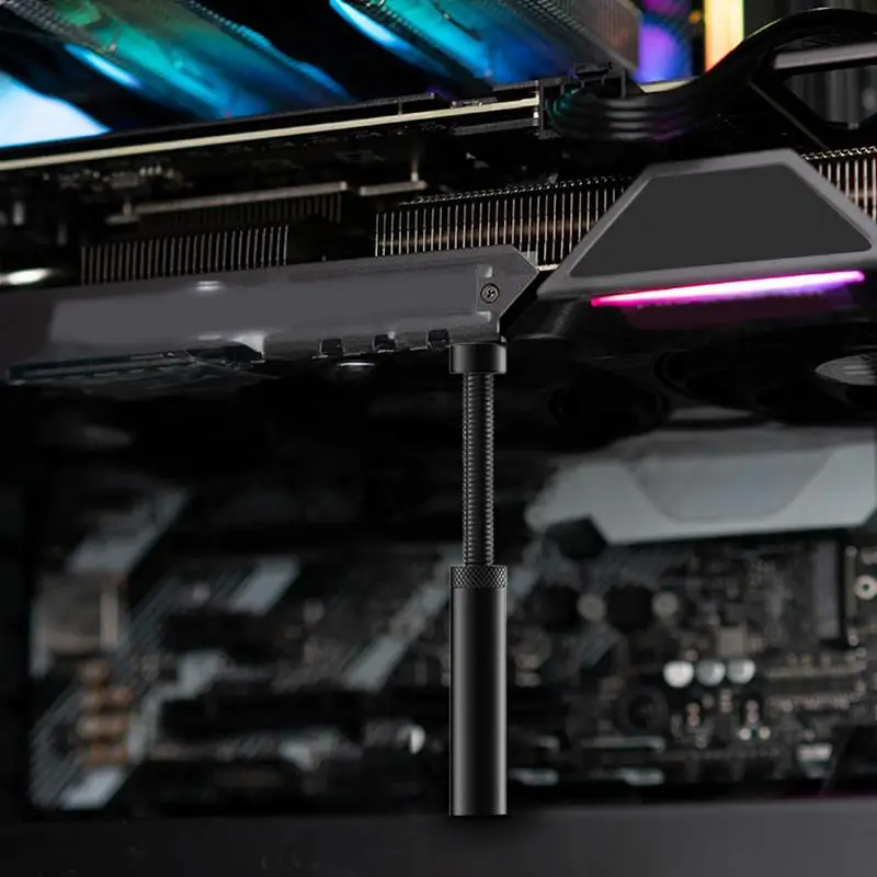 Graphics Card GPU Sag Holder Support Adjustable Telescopic Creative Jack Shape Graphics Aluminum Video Card Bracket Stand graphics card holder