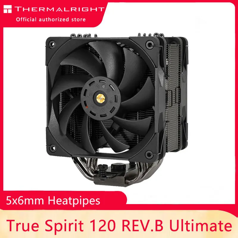 

Thermalright TRUE Spirit 120 Rev.B Ultimate CPU Air Cooler 5 Heatpipe Cooler With 120mm PWM Fan for AMD AM4 Intel 115X 1200 2066