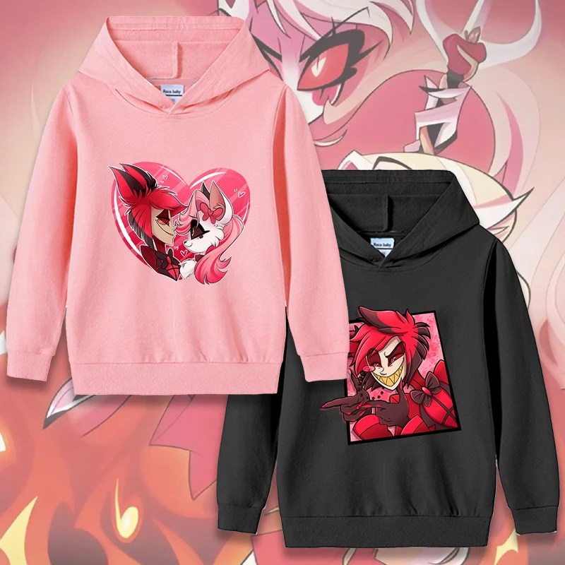 Children's Cartoon Print Hoodie - Fun Spring/Autumn Sweatshirt Gift