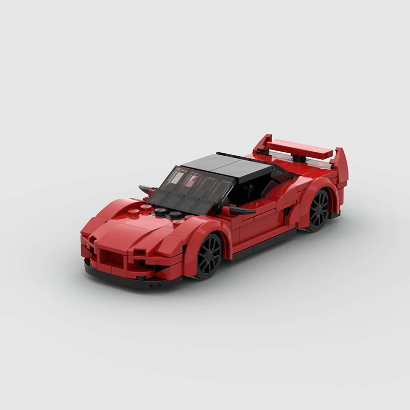 MOC 레이싱 스포츠카 차량 도시 속도 챔피언 레이서 기술 빌딩 블록 벽돌 세트 Supercar 어린이 장난감 소년 선물 NSX