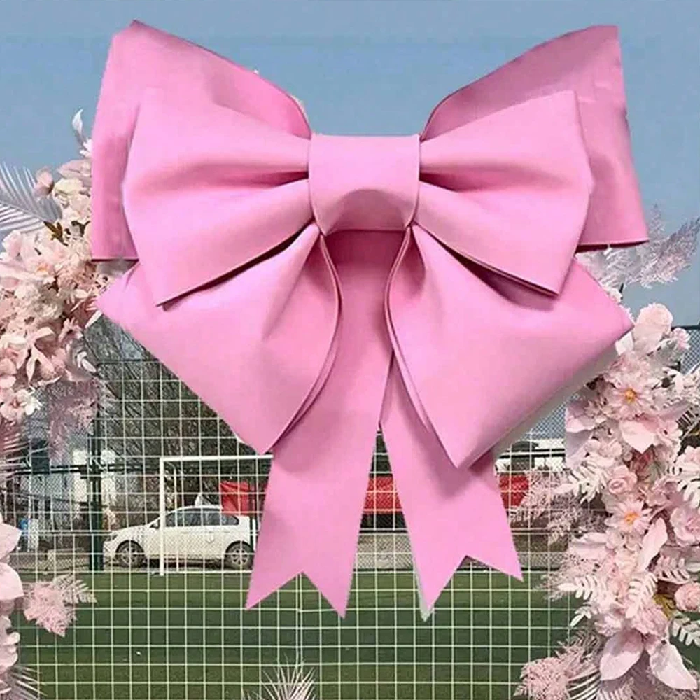 Elegant Pink and Red Decorative Bow for Celebrations and Home Décor