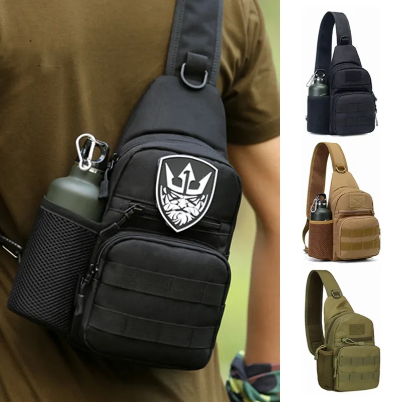 

Military Tactical Shoulder Bag Men Hiking Backpack Nylon Outdoor Hunting Camping Fishing Molle Army Trekking Chest Sling Bag