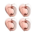 4PCS Rose gold