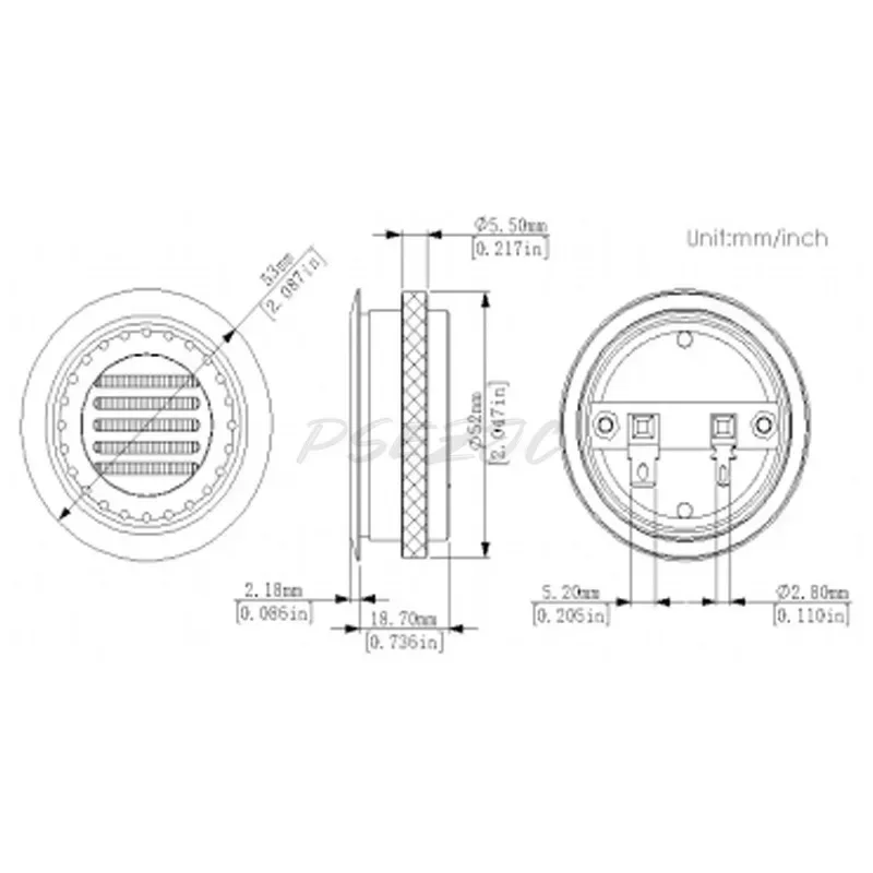 Automotive Pneumatic High Range Speaker Car Belt