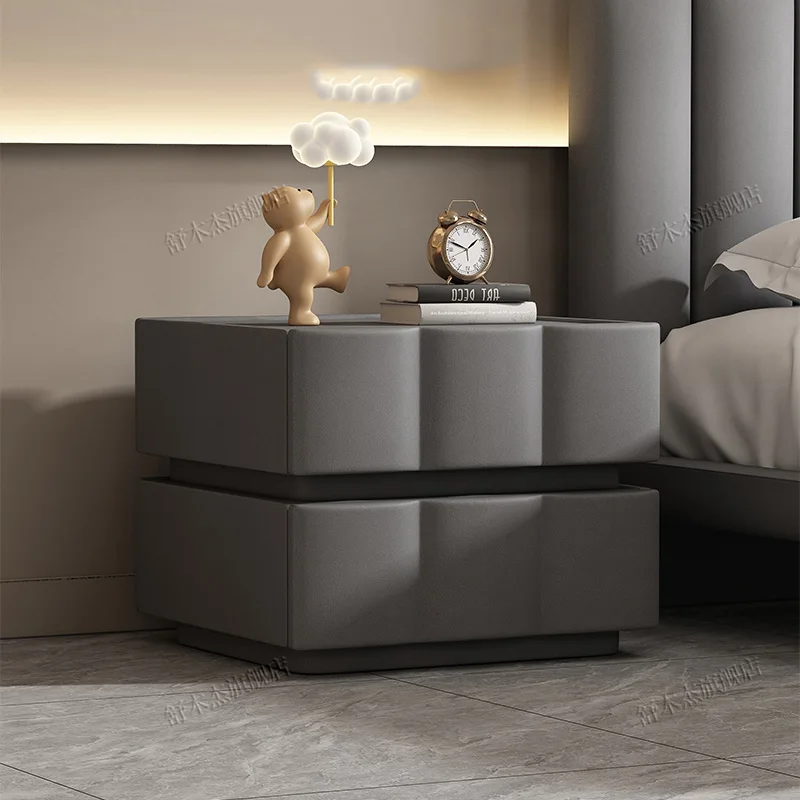 

Wood Drawers Bedside Tables Storage White Balcony Modern Nightstand Nordic Charging Armarios De Dormitorio Unique Furniture