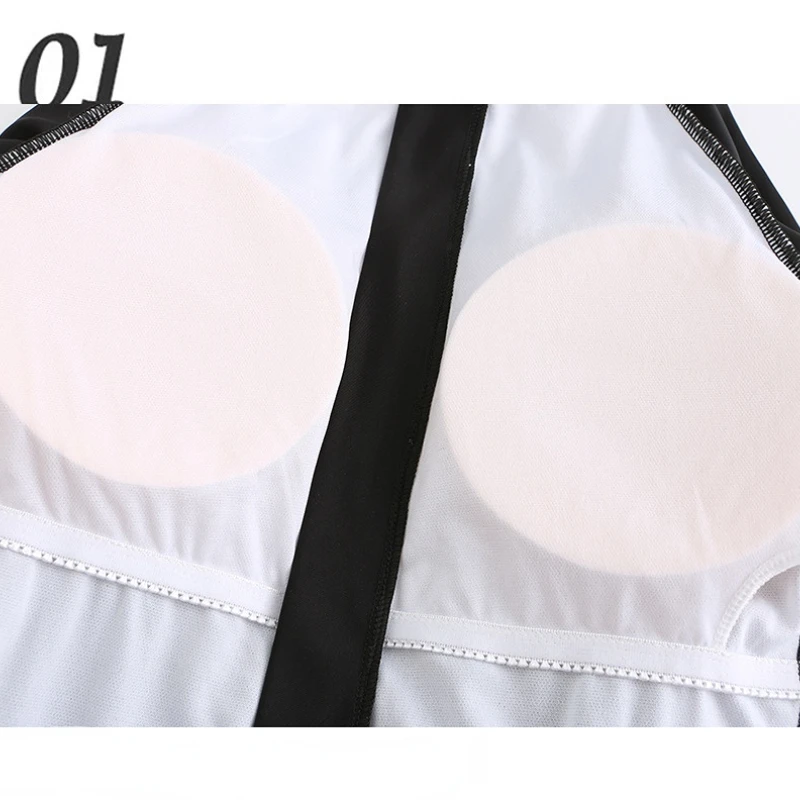 Women Swimsuit Summer One Piece Swimsuit Flat Submersible Swimsuit Sexy High Waist Swimsuit Short Sleeves Bathing Suit
