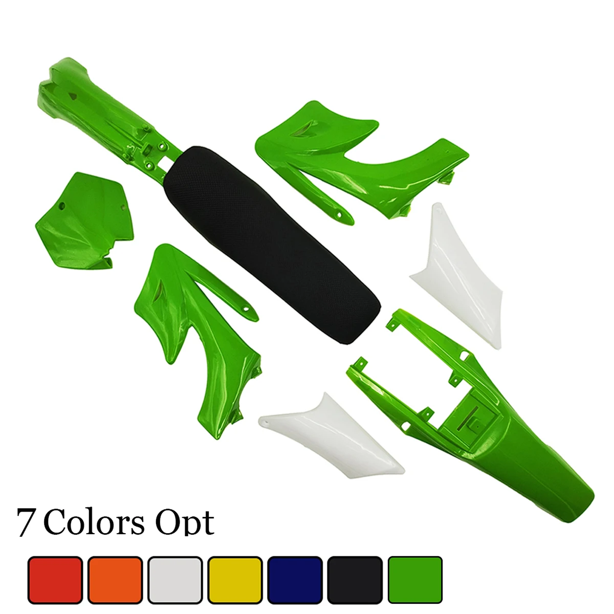 7 Colors Apollo Plastic Fairing Body Kits Front License Number Fender With Seat Cushion For 47cc 49cc Apollo Mini Dirt Bike motorcycle fairing