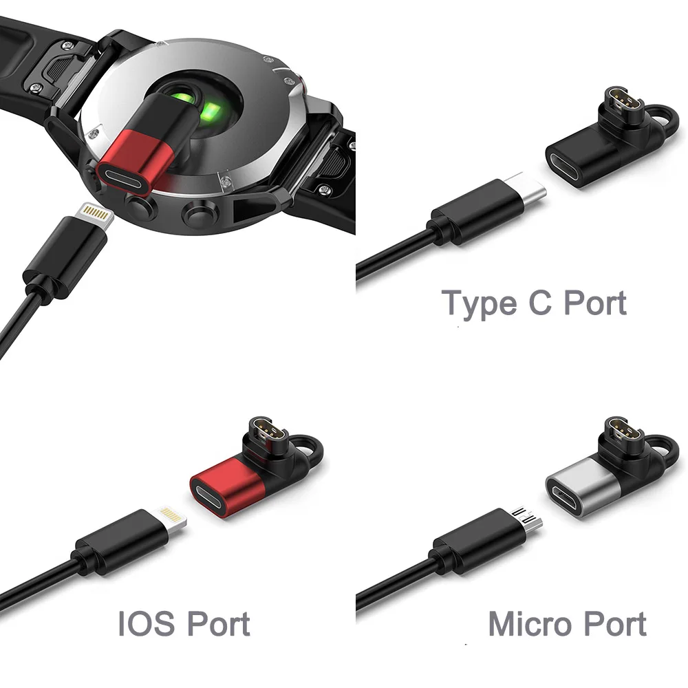 Versatile Smartwatch Charger Adapter with Type C Connector