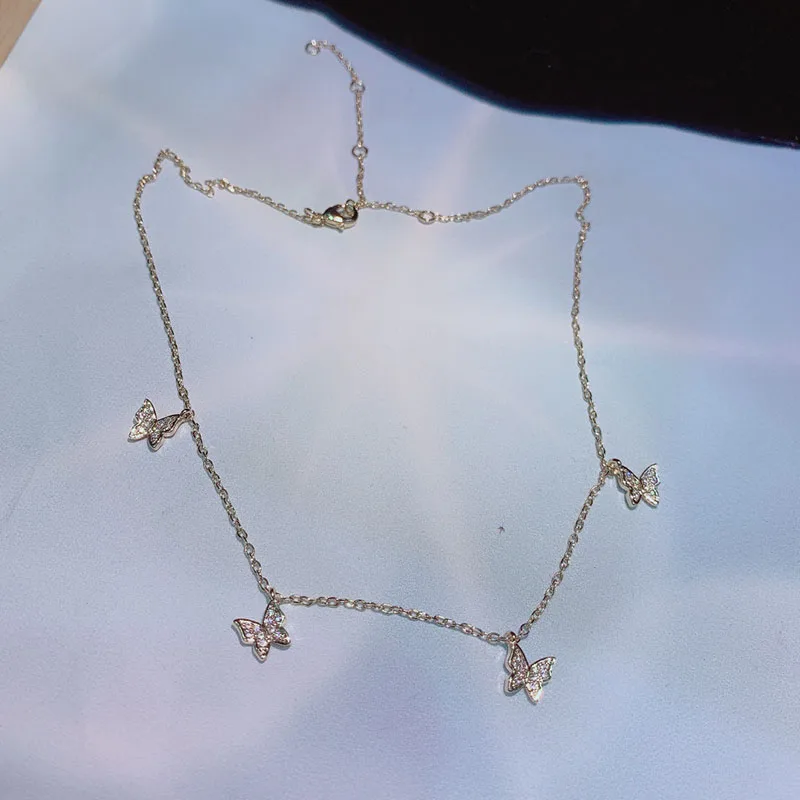 

Fashion Butterfly Choker Fashion Women Necklace Jewelry Boho Animal Chain Wedding Tassel Pendant Collar Necklace 2020 P35