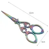 1PCS Vintage Cloth Paper Tailor Shears Household Stainless Steel Antique EDC Utility Scissors Golden Bronze Clothing Accessories 6