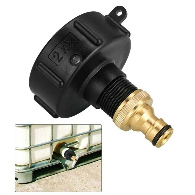 Ibc Adapter 3/4In Szelep Illesztő Csaptelep 640L - 1000L Konténertartály Szál S60X6 Tartály Tap Esővíz -Csatlakozó - Image 2