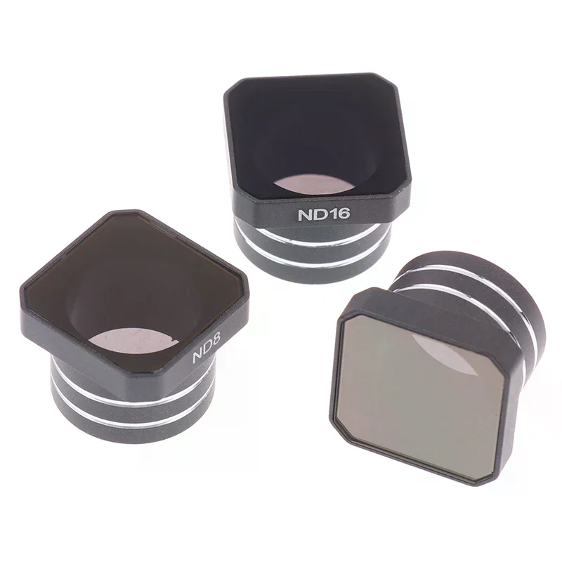 Vue de dessus du filtre ND8/ND16/ND32 pour drone FPV 19x14mm, avec le verre transparent reflétant une lumière douce. Filtre ND pour caméra drone FPV - Réduisez la lumière et améliorez vos vidéos.