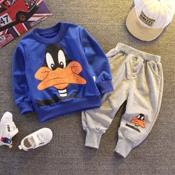 Spring Autumn Children Cartoon T-shirt Pants 2Pcs/sets Kids Boy Clothes Infant Outfit Fashion Kids Toddler Casual Tracksuits Set