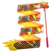 1M/2M LED Luminous Dragon Dance Ribbon Playing Dragons Children's Props Hand Dance Fitness Swing Lantern Wulong Lion Head 5