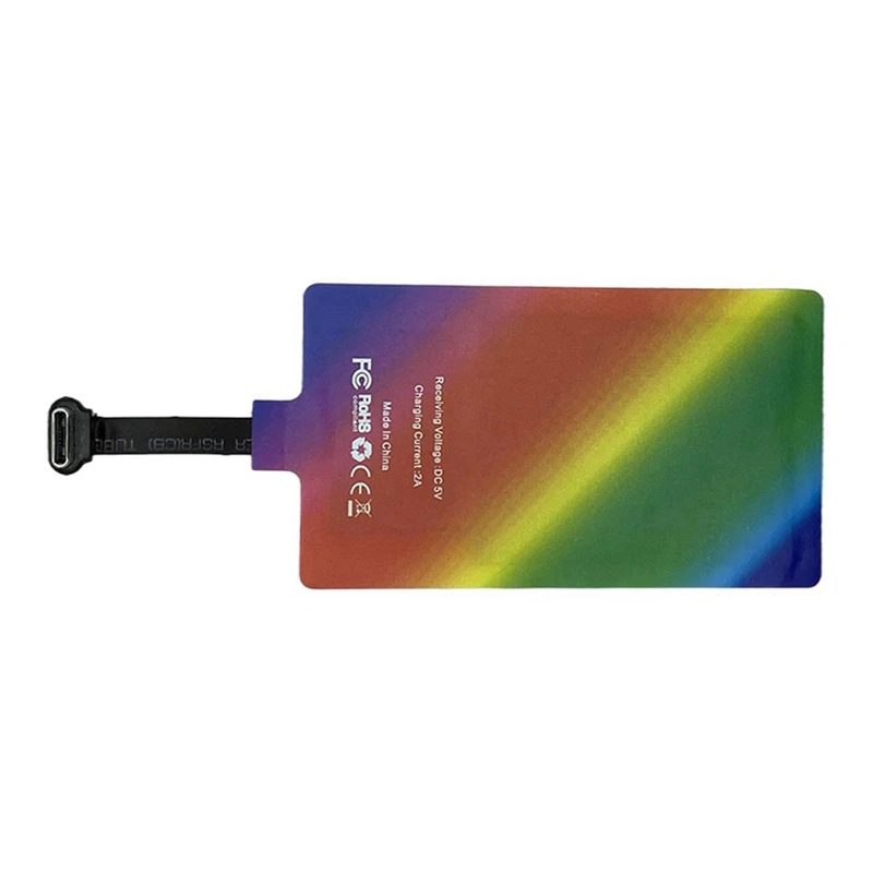 Wireless Charging Receiver 10W 5V 2A Wireless Charging Receiver Module Universal Port For Android Qtandard Easy Install (Type-C)