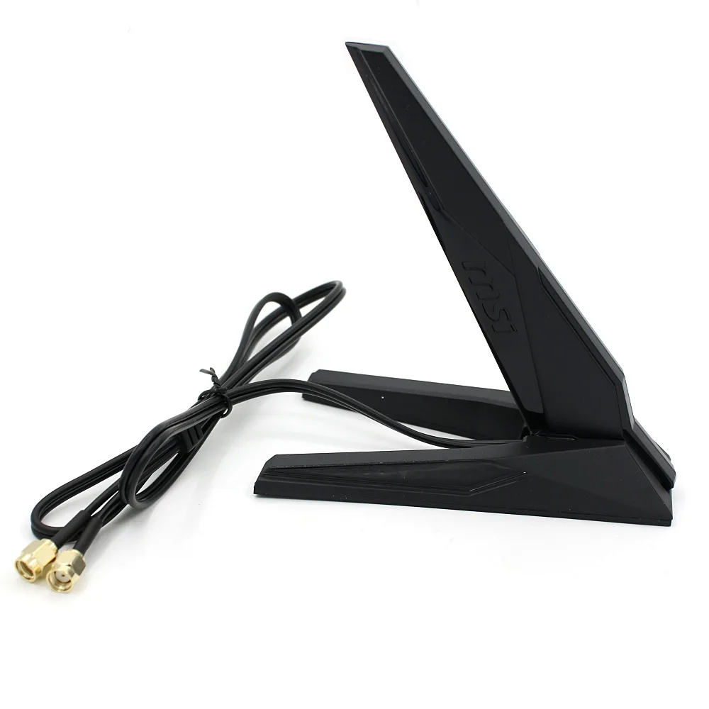 SAMXI Antenna WiFi SMA 2T2R Dual Band 2.4/5GHz Con Cavo 80cm – Compatibile Con Schede Madri ASUS, Gigabyte, MSI Con WiFi Integrato