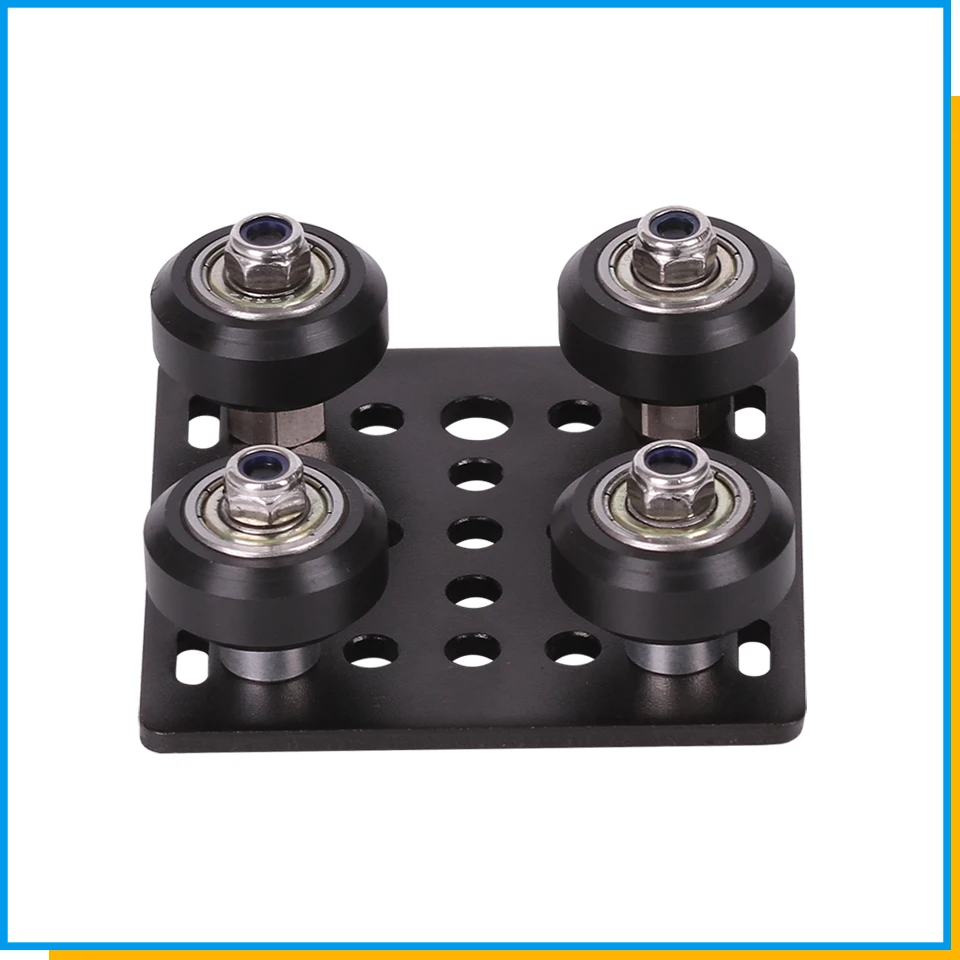 1set 3D Printer parts Opensource V gantry plat set special slide plate pulley for 2020 /2040 V-slot aluminum profiles wheels 4.5