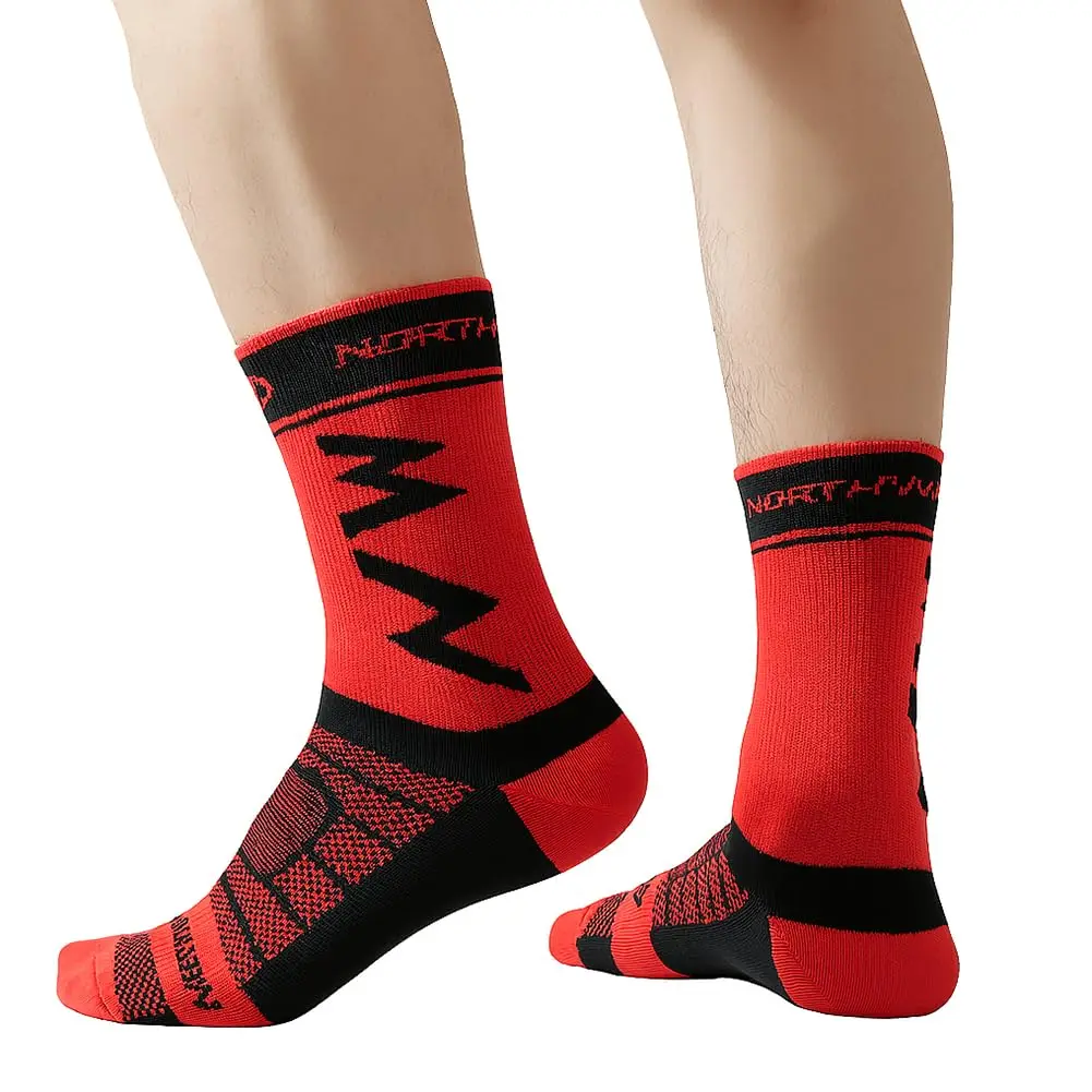 1/5pairs Professional Cycling Socks Breathable Sweat Absorbing Football Basketball Socks Quick Dry Elastic Training Socks
