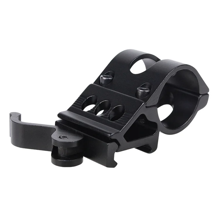45 Degress Offset Tactical Flashlight Mounts Dia 25.4mm Torch Mount Clip for 20mm Picatinny Weaver Rail Base Hunting Accessories