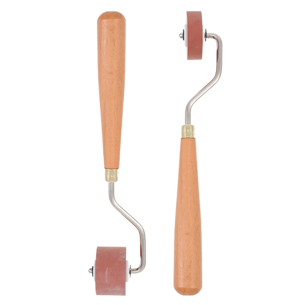 인쇄 도구용 2Pcs 고무 인쇄 롤러, 부드럽고 균일한 잉크 분배, 정밀하게 연마된 표면, 다용도로 사용 가능
