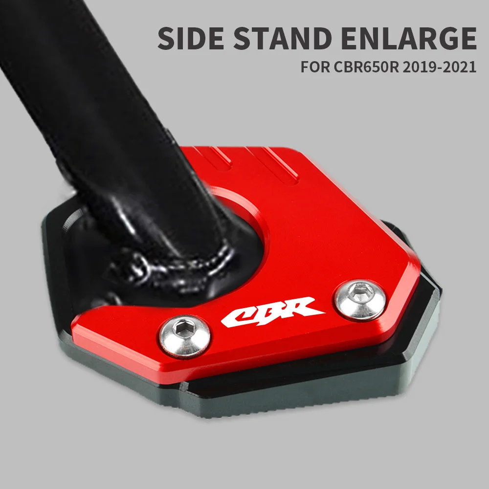 

For Honda CBR250F CBR300R CBR500R CBR600RR Accessories Kickstand Extension Foot Side Stand Pad Support Plate Enlarge Stand