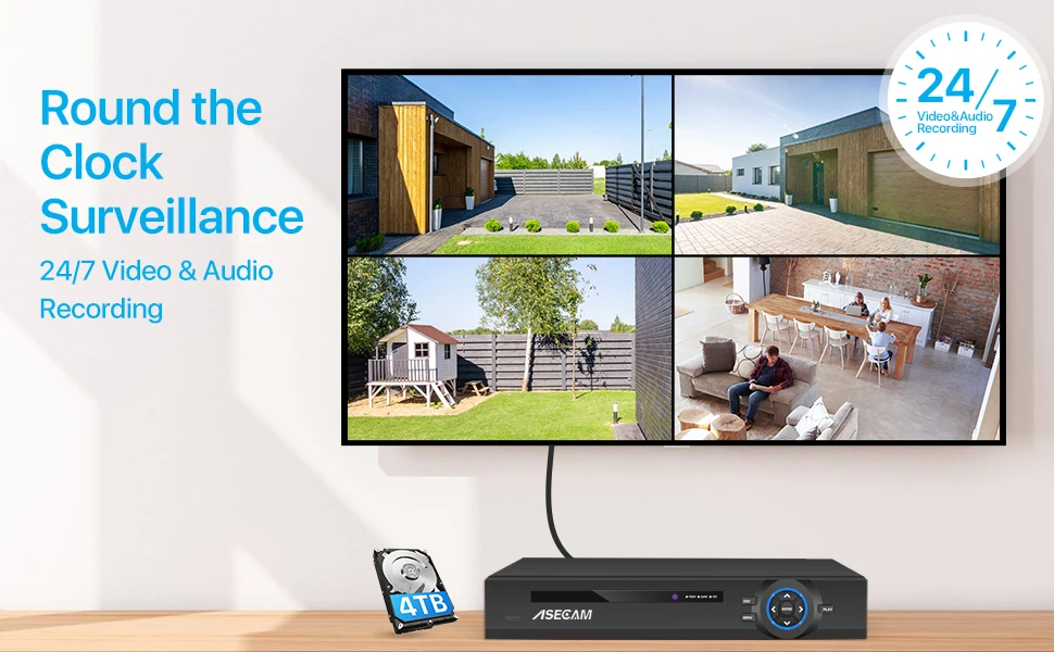 Super 8MP POE NVR Video Recorder Audio IP Camera H.265 CCTV System ONVIF Network Face Detect P2P Video Surveillance Camera RTSP — view 2