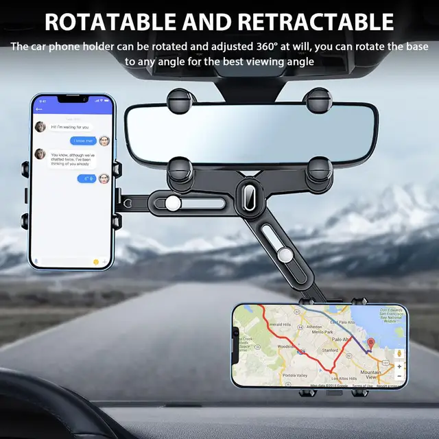 안전한 여행을 보장하는 회전식 및 텔레스코픽 카 마운트