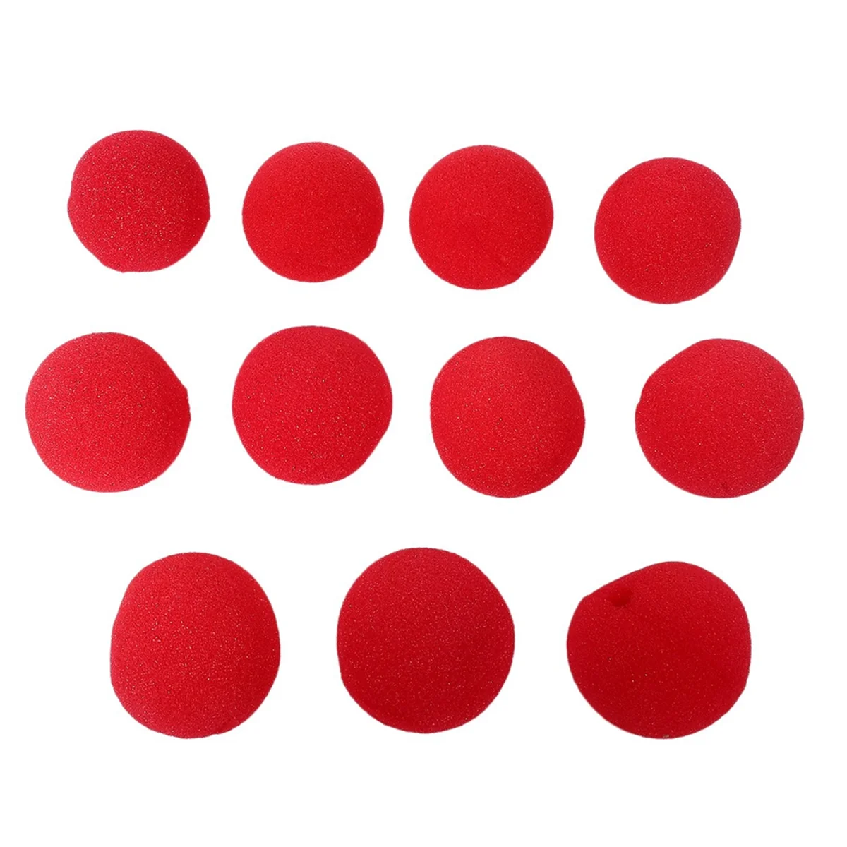 BAAU 100Pcs Adorable Red Ball Sponge Clown Nose for Wedding Decoration Christmas Halloween Costume Magic Dress