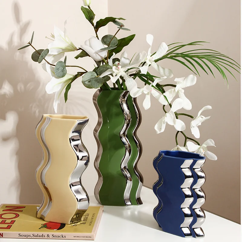 

Creative Ceramic Vase Home Decoration Decoration Living Room Flower Arrangement Artificial Flower Table Decoration Ceramic Vase