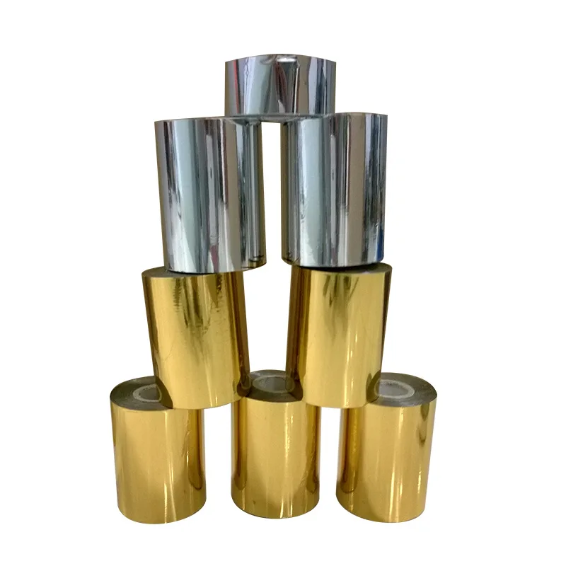 DIY Transfer Hot Stamping Paper High Quality Hot Selling Foil Stamping Gold and Sliver Color 80mmx120M Heat Foil
