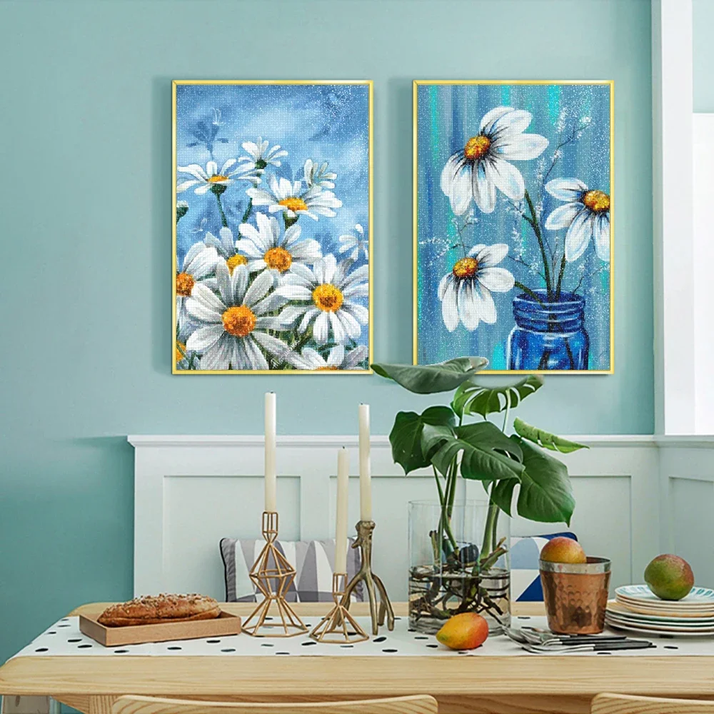 5D DIY Diamond Painting Set Floral Landscape Cross Diamond Embroidery Painting Full Round Mosaic Home Decor Gift