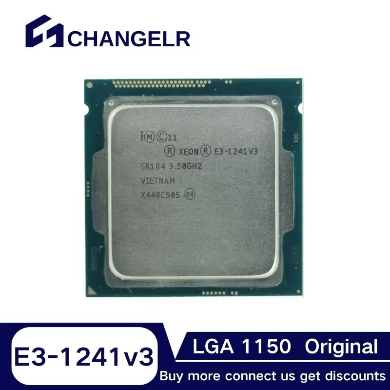 

Processor Xeon E3-1241V3 SR1R4 4Core 8Threads LGA1150 22NM CPU 3.5GHz 8M E3 CPU LGA1150