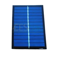 Panneau solaire 6V 1W Mini système solaire bricolage pour batterie chargeurs de téléphone Portable Charge de cellule solaire Portable 3.7V 4.2V batterie au lithium 2