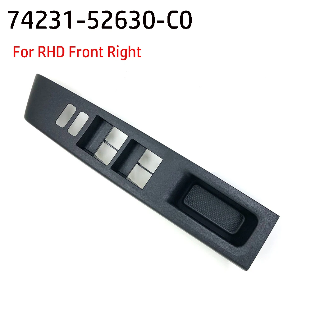 

1pcs Plastic RH Armrest Upper Panel For Toyota For Vitz 2010-2014 RHD Front Armrest Upper Panel RH 74231-52630-C0