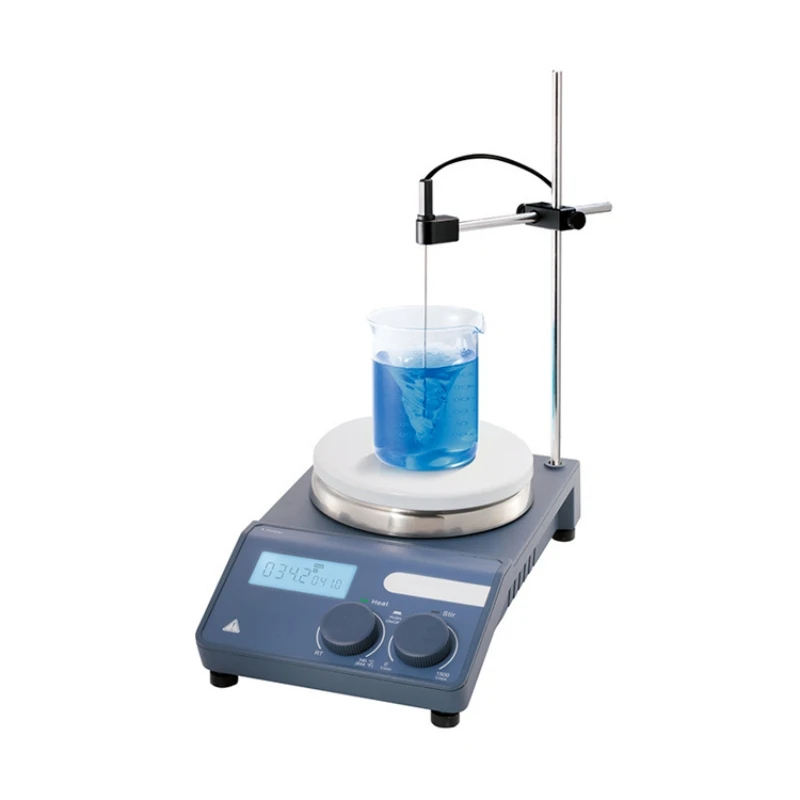 IKEME Heating Magnetic Stirrer Speed Range 0-1500rpm Hot Plate Lab Stirrer Mixer Stir Bar Laboratory Equipment 20L MS-H-S