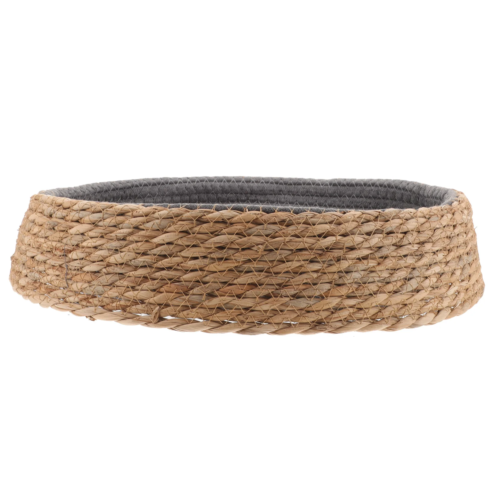 

Natural Cat Wicker Bed Basket Handmade Braided Kitten Bed Soft Cushion Rattan Woven Pet House Nest